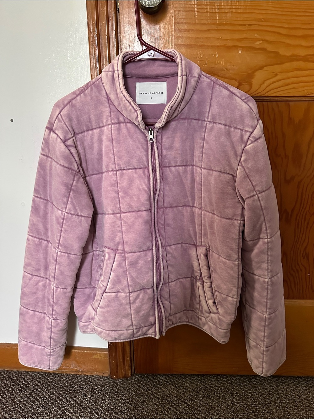 Panache Quilted Velvet Jacket in Dusty Rose